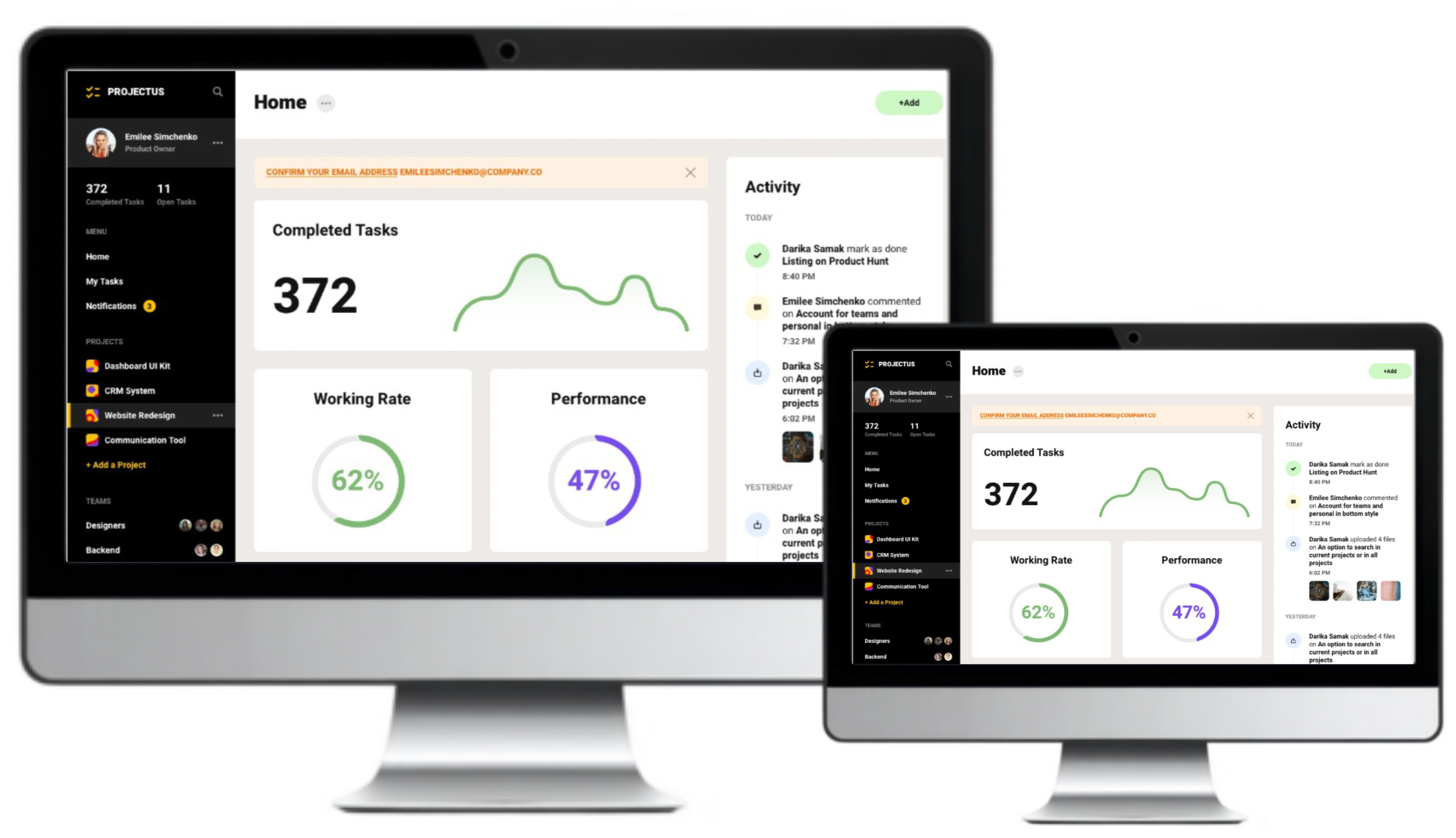 IoT Dashboard Interface