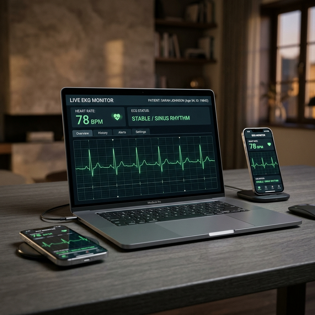 EKG Dashboard Interface
