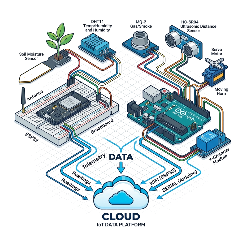 Skema Sirkuit IoT Diagram