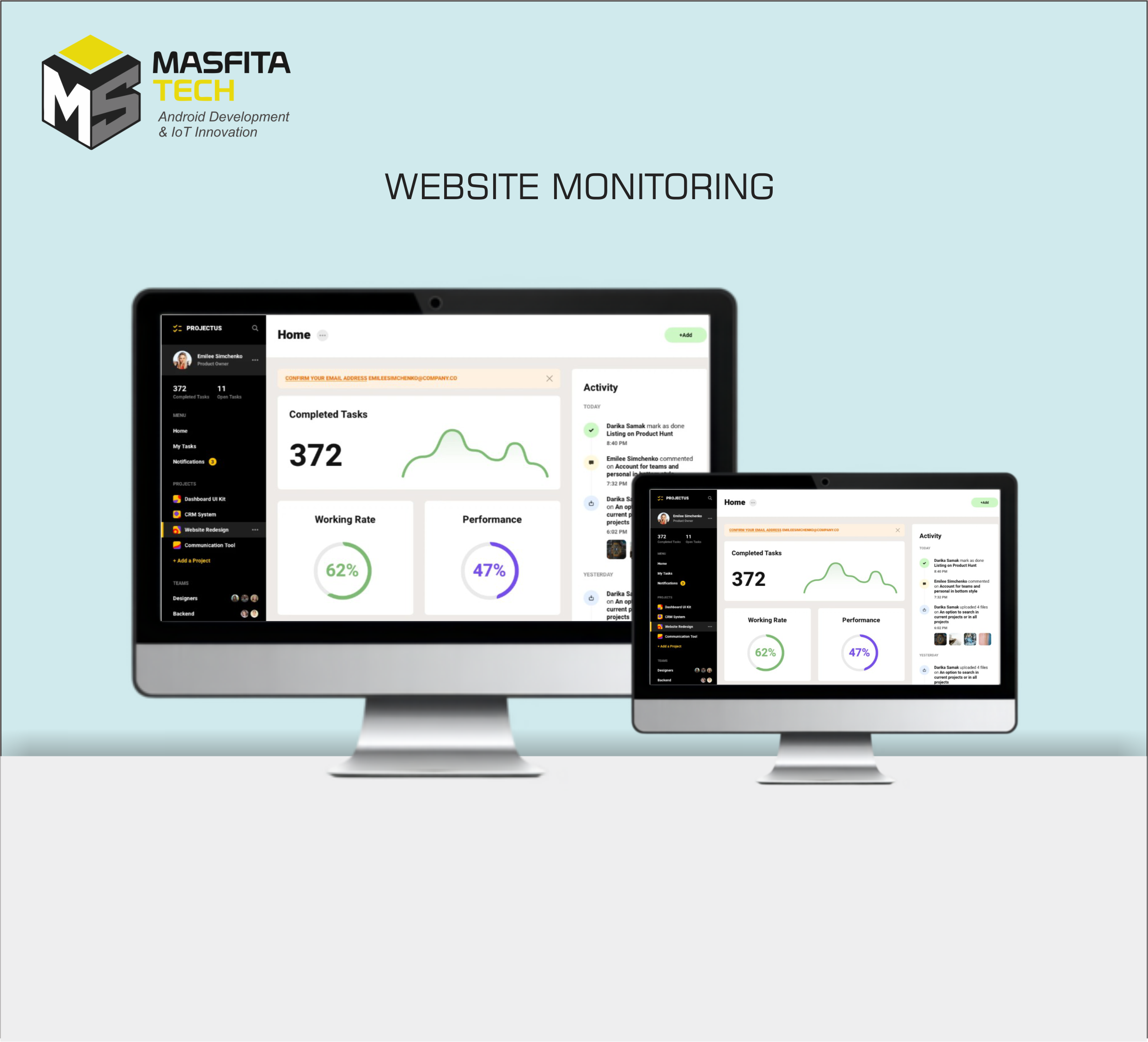 IoT Dashboard Interface